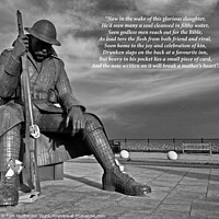 Buy canvas prints of 'Tommy's Silent Vigil: A Seaham Tribute' by Tom McPherson