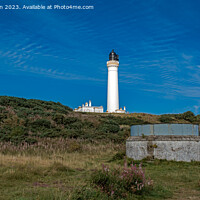 Buy canvas prints of Covesea Lighthouse: Beacon on Moray's Coastline by Tom McPherson