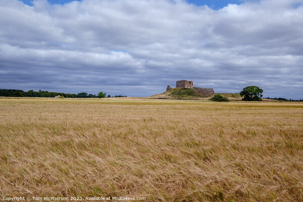 Harvest Dawn at Duffus Castle Picture Board by Tom McPherson