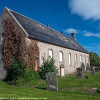 Buy canvas prints of Time-Weaved Heritage: Alves Kirkyard by Tom McPherson