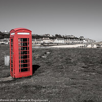 Buy canvas prints of Iconic Red Phone Box: Lossiemouth's Pride by Tom McPherson