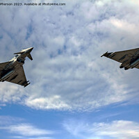 Buy canvas prints of 'Eurofighter EF-2000 Typhoons Unleashed' by Tom McPherson