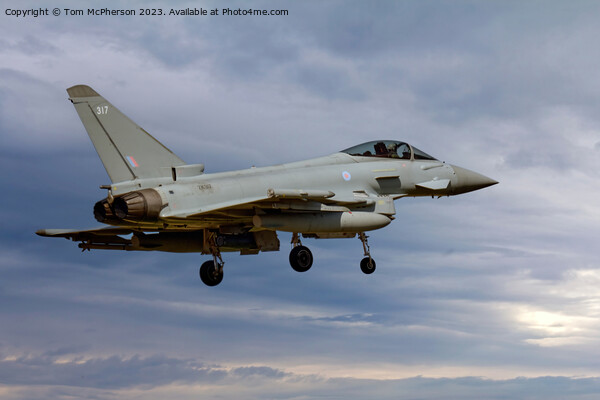 Eurofighter Typhoon FGR.4 in Flight Picture Board by Tom McPherson