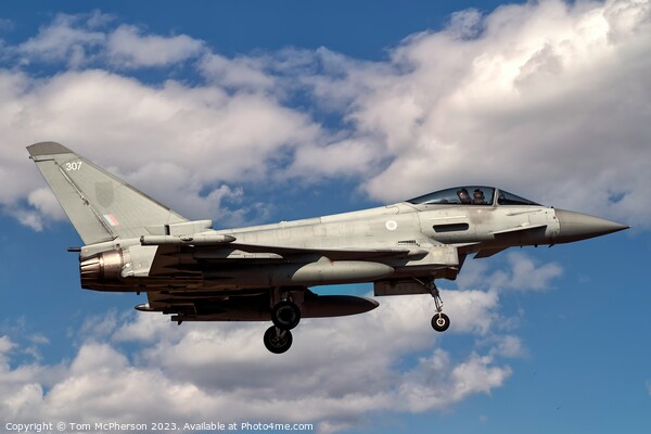 Commanding Eurofighter Typhoon FGR.Mk 4 Picture Board by Tom McPherson
