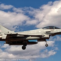 Buy canvas prints of Commanding Eurofighter Typhoon FGR.Mk 4 by Tom McPherson