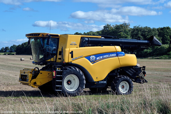 The Power of Harvest: New Holland CR980 Picture Board by Tom McPherson
