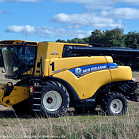 Buy canvas prints of The Power of Harvest: New Holland CR980 by Tom McPherson