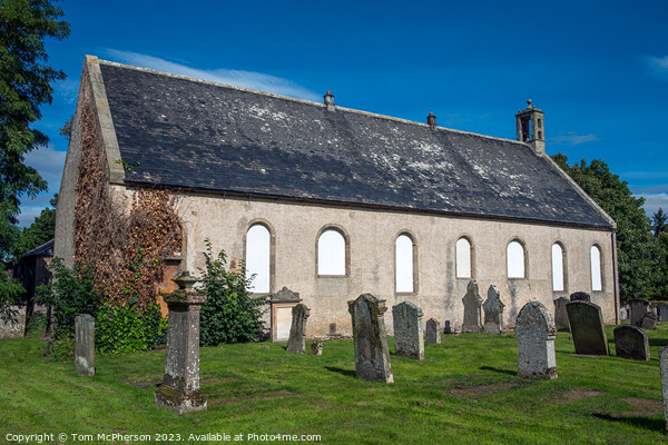 Serene Alves Kirk Amidst Scottish Countryside Picture Board by Tom McPherson