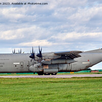 Buy canvas prints of Italian Air Force's Hercules at RAF Lossiemouth by Tom McPherson