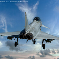 Buy canvas prints of  Eurofighter Typhoon's RAF Lossiemouth Landing by Tom McPherson