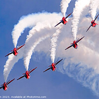 Buy canvas prints of Red Arrows Display  by Tom McPherson