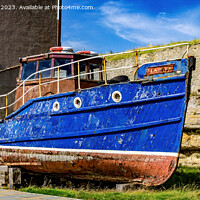 Buy canvas prints of Old Boat at Burghead by Tom McPherson