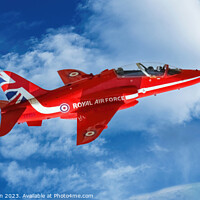 Buy canvas prints of Solo Red Arrow by Tom McPherson
