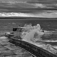 Buy canvas prints of Burghead Pier by Tom McPherson