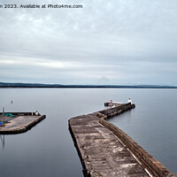 Buy canvas prints of Burghead Harbour Pier by Tom McPherson