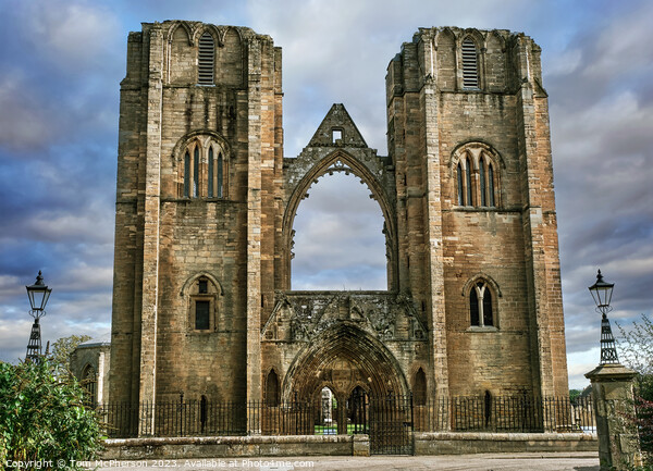 Historic Elgin Cathedral Picture Board by Tom McPherson