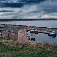 Buy canvas prints of Historic Burghead harbour by Tom McPherson