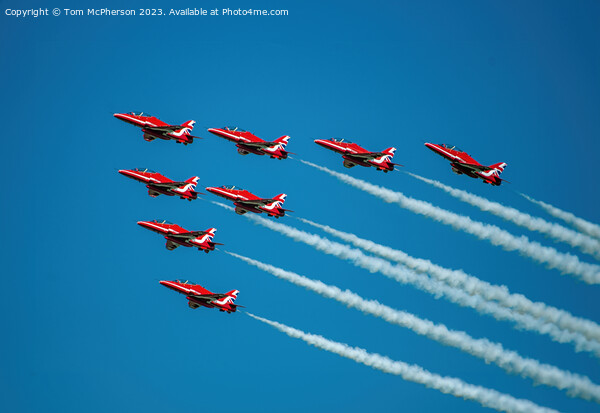 Royal Air Force Aerobatic Team Picture Board by Tom McPherson