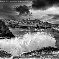 Buy canvas prints of Demonic Storm at Burghead by Tom McPherson