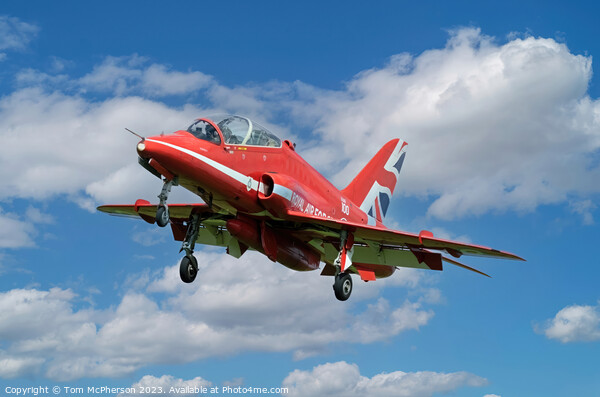 Red Arrows Hawker Picture Board by Tom McPherson