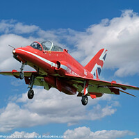 Buy canvas prints of Red Arrows Hawker by Tom McPherson