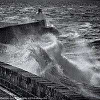 Buy canvas prints of Sea Storm at Burghead by Tom McPherson