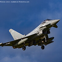 Buy canvas prints of Typhoon FGR.Mk 4 RAF Lossiemouth by Tom McPherson