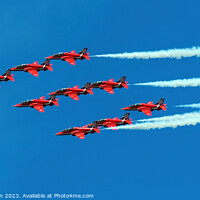Buy canvas prints of The Red Arrows by Tom McPherson