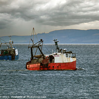 Buy canvas prints of Moray Firth Fishing Fleet boats by Tom McPherson