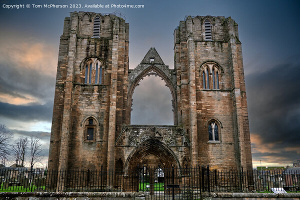 Elgin Cathedral Ruins Picture Board by Tom McPherson
