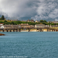 Buy canvas prints of Lossiemouth Old Bridge by Tom McPherson