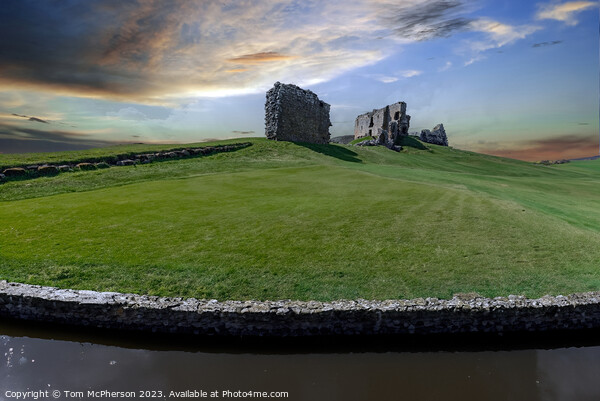 Duffus Castle grounds Picture Board by Tom McPherson