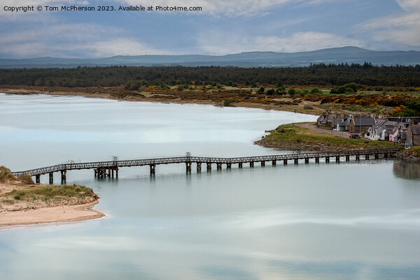 Lossiemouth's Iconic Wooden Bridge Picture Board by Tom McPherson