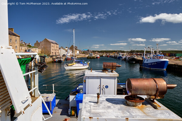 Burghead Harbour Picture Board by Tom McPherson