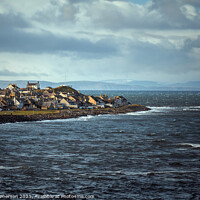 Buy canvas prints of Burghead Village Seascape by Tom McPherson