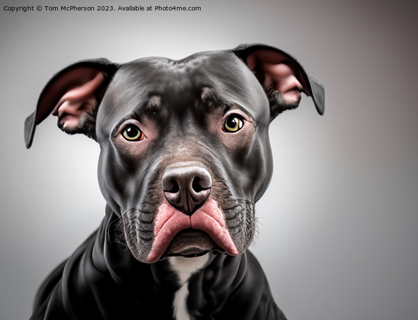 Pit Bull Picture Board by Tom McPherson