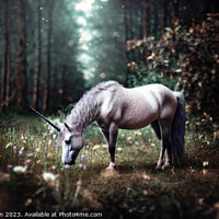 Buy canvas prints of The Mythical Unicorn by Tom McPherson