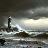 Buy canvas prints of Sea storm on the Moray Firth by Tom McPherson