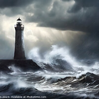Buy canvas prints of Sea storm on the Moray Firth. by Tom McPherson