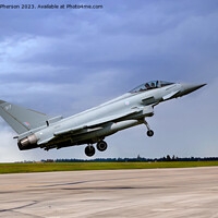 Buy canvas prints of Typhoon FGR.Mk 4 RAF Lossiemouth by Tom McPherson