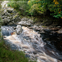 Buy canvas prints of River Findhorn at Randolph's Leap by Tom McPherson