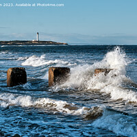 Buy canvas prints of Covesea Lighthouse, Lossiemouth Seascape by Tom McPherson