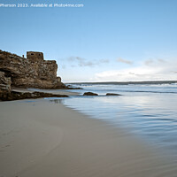 Buy canvas prints of Covesea Caves Beach, Lossiemouth by Tom McPherson