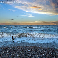 Buy canvas prints of Findhorn Beach Sunset by Tom McPherson