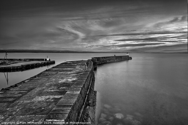  Burghead North Pier Picture Board by Tom McPherson