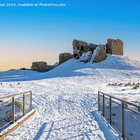 Buy canvas prints of Duffus Castle in the Snow by Tom McPherson
