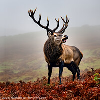 Buy canvas prints of The majestic monarch of the glen. by Tom McPherson