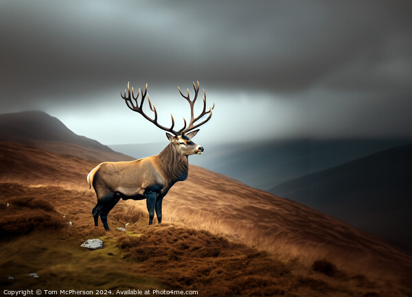 Majestic Stag Picture Board by Tom McPherson