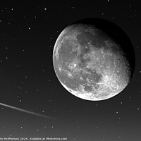 Buy canvas prints of Moon and Comet by Tom McPherson