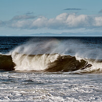Buy canvas prints of Impressive Waves at Burghead by Tom McPherson